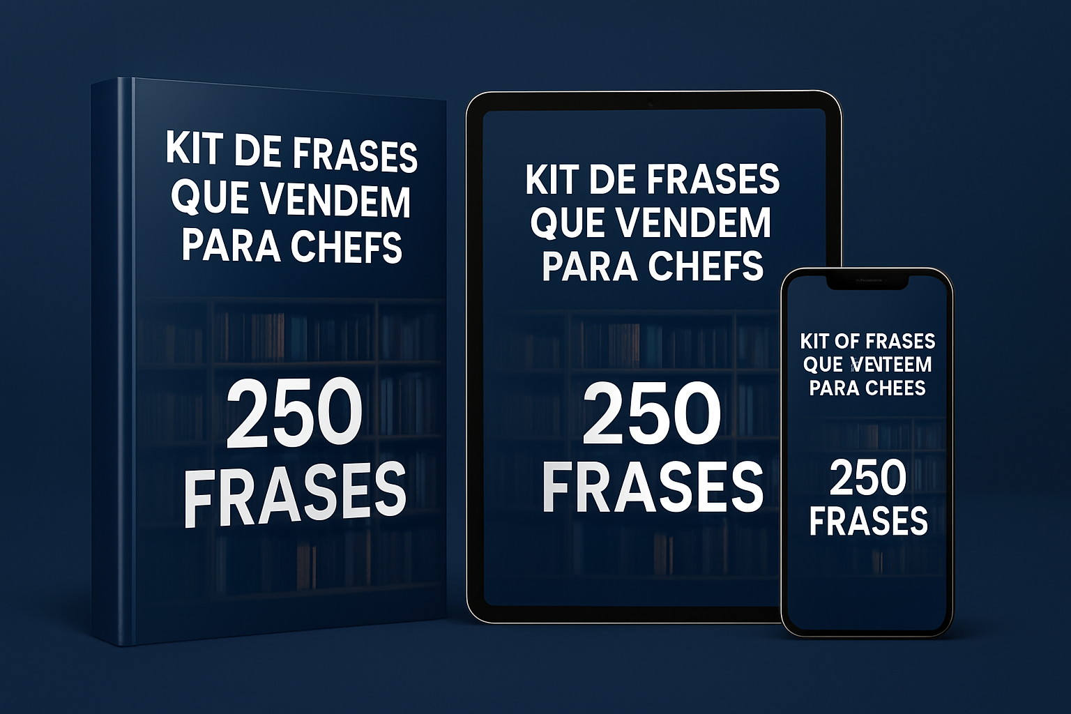 Kit de Frases que Vendem para Chefs em múltiplos dispositivos